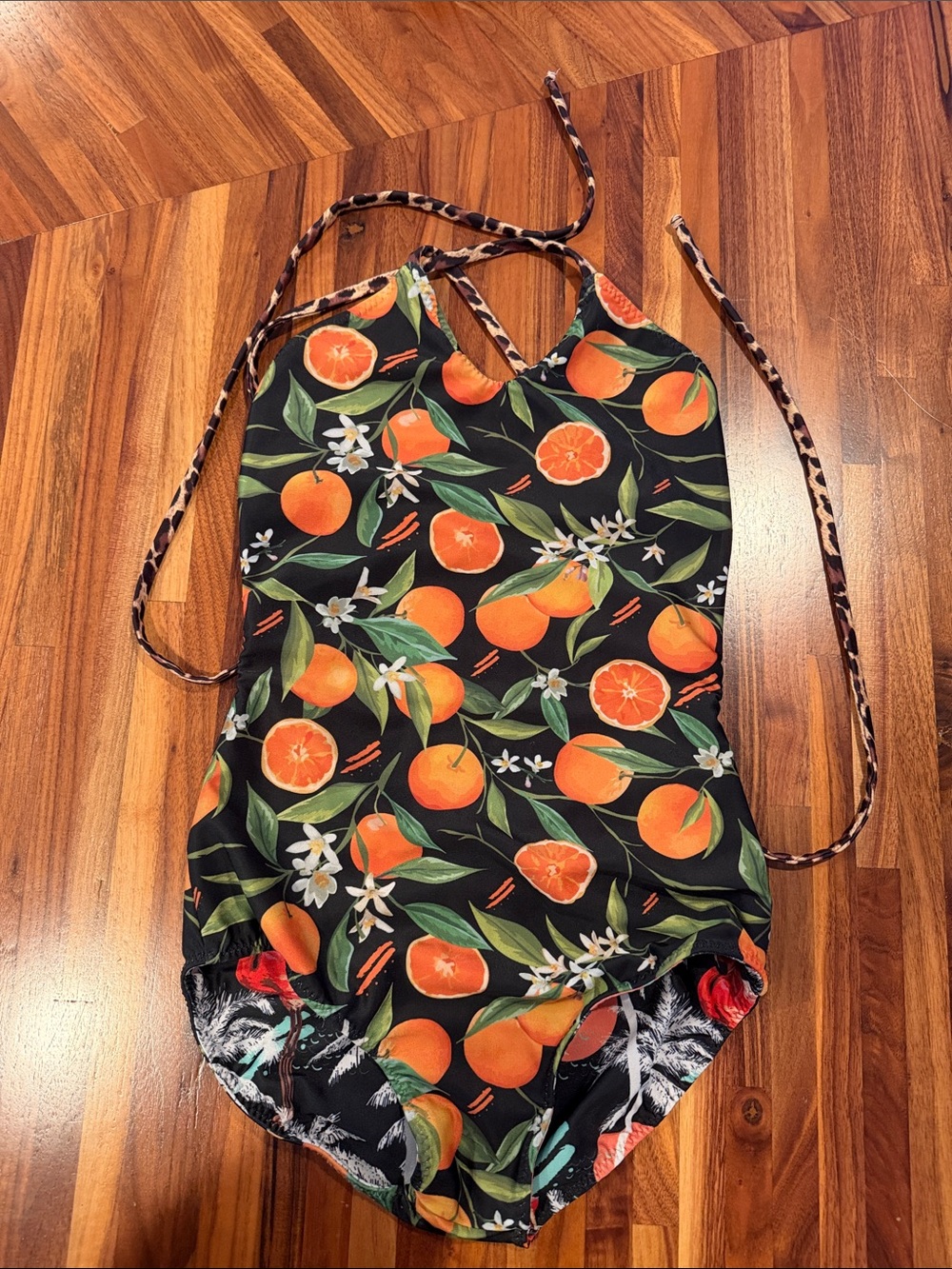 Savage Swim Mini "KADIN" Reversible Custom One Piece Swim Suit | Size M (10-12)